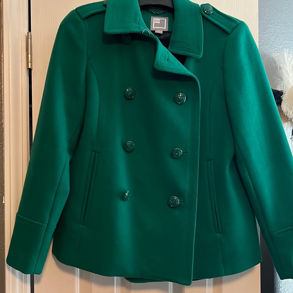 Emerald Green Pea Coat